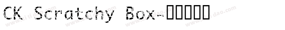 CK Scratchy Box字体转换